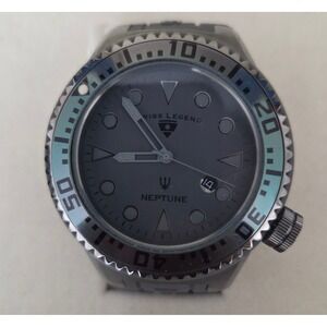 Swiss Legend Neptune Mens Grey Dial Diver‎ Watch Swiss Movement 10ATM